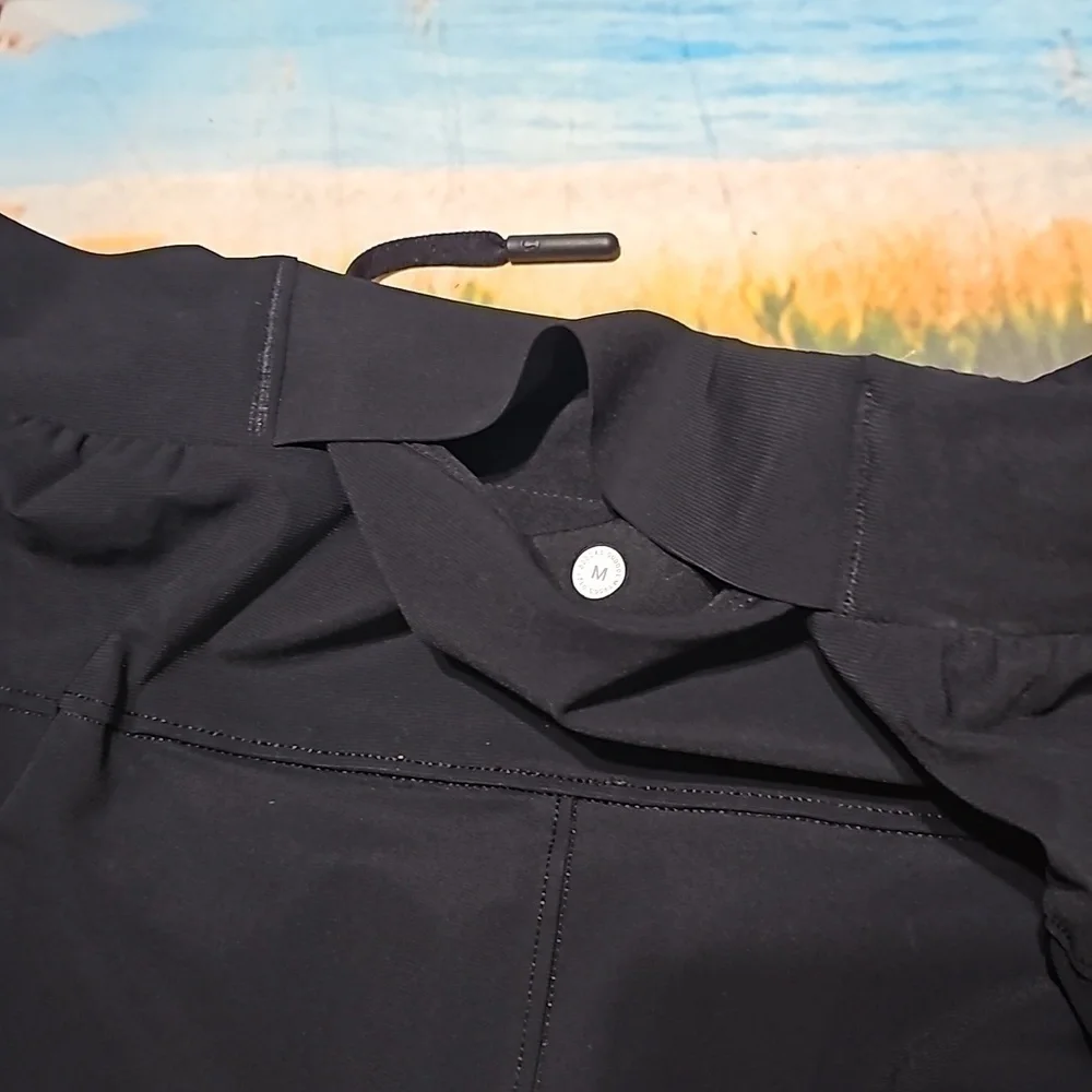 Lululemon‎ Zippered Ankle High Waist Black Athletic Pants Size Medium